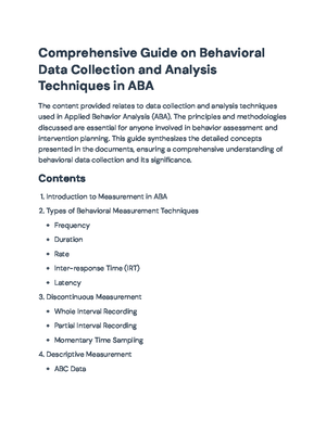 Understanding Maintenance, Generalization, and Stimulus Control in BA ...