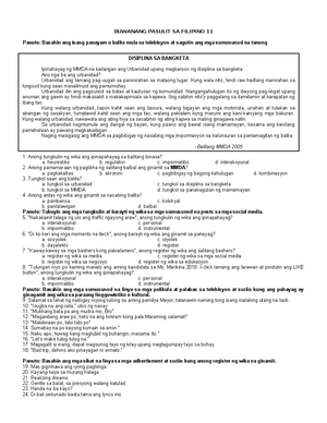 [Solved] what is training for market requirements - Ma.Ed Filipino (FL ...