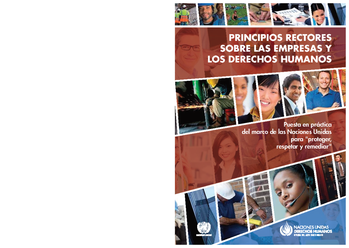 PRINCIPIOS RECTORES EN DERECHOS HUMANOS Y EMPRESAS - UN 2011 - Studocu