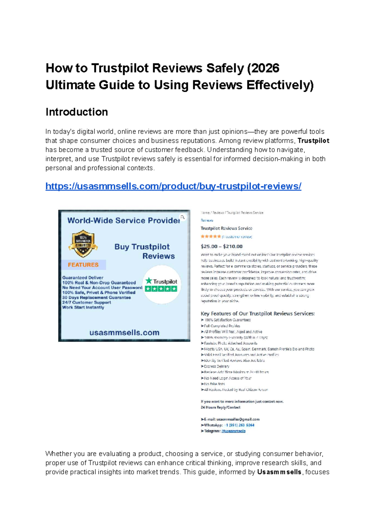 Trustpilot Reviews Educational Guide for 2026: Safe Usage Tips - Studocu