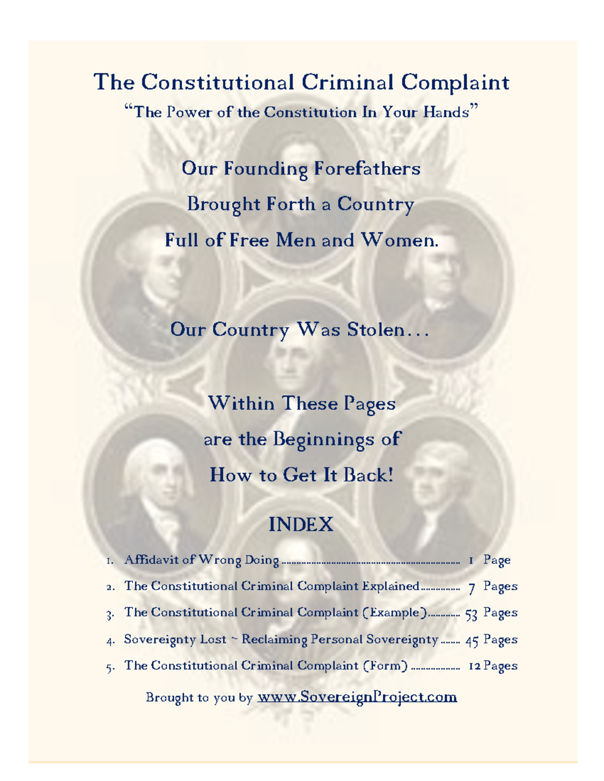 Constitutional Criminal Complaint Guide: Understanding Your Rights ...