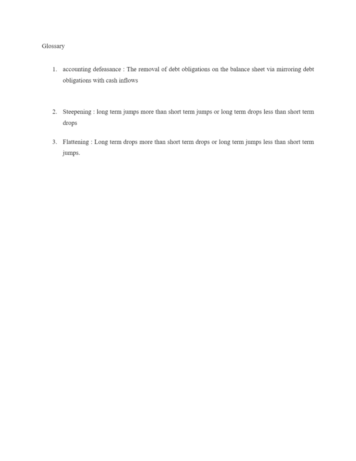 Glossary - accounting defeasance : The removal of debt obligations on ...