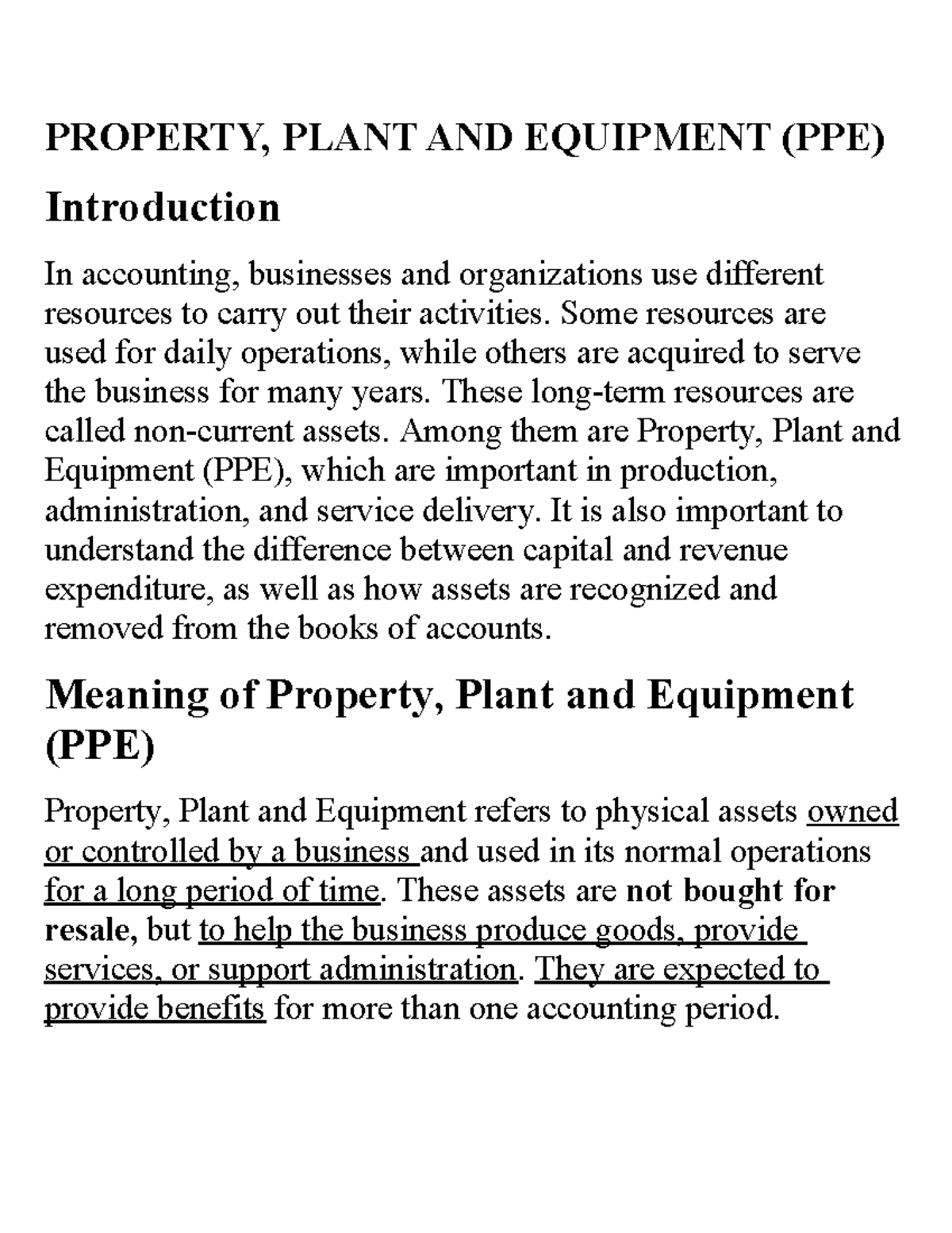 PPE 101: Understanding Property, Plant, and Equipment in Accounting ...