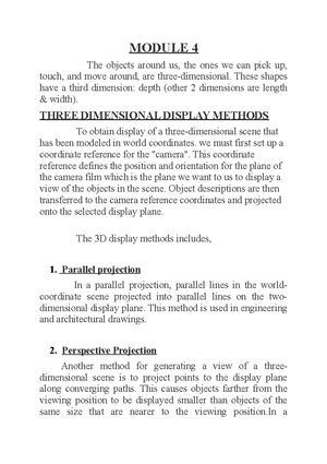 Computer graphics module 2 - Module 2 Output primitives The basic ...