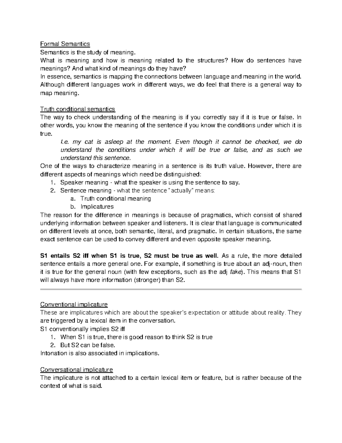 Intro to Semantics - Final Exam Notes on Meaning and Structure - Studocu