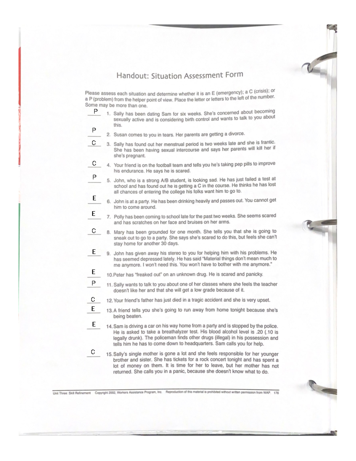 Kami Export - Handout Situation Assessment Form - Handout: Situation ...