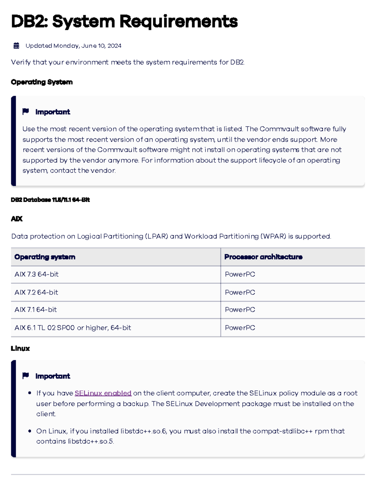 DB2 System Requirements: A Comprehensive Overview for 11.5/11.1 ...