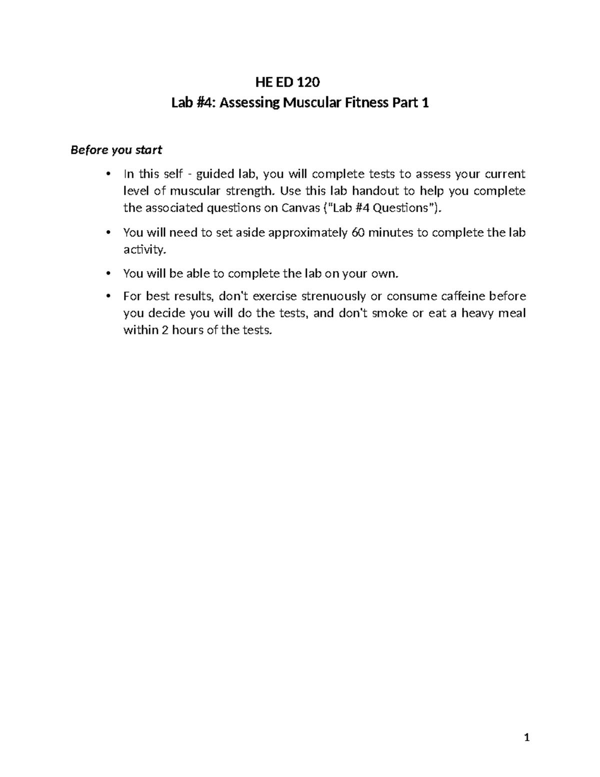 Lab 4 data - one of the labs to be done - HE ED 120 Lab #4: Assessing ...