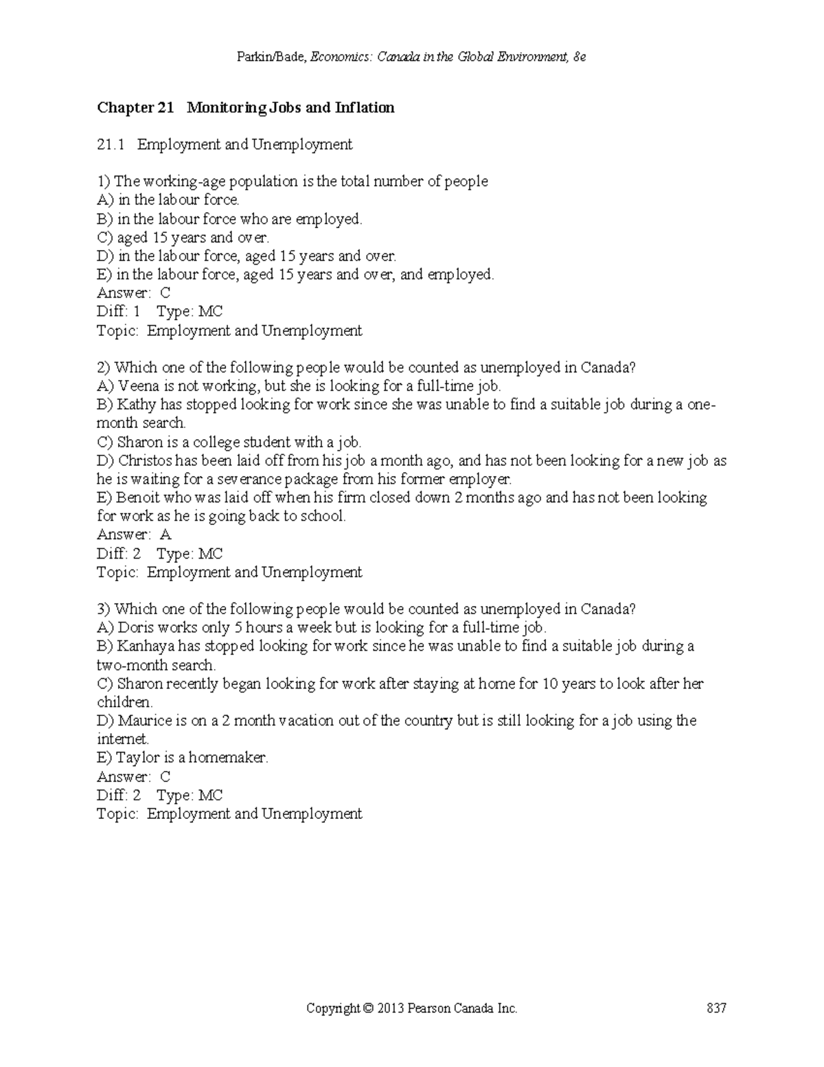 Parkin 8e TIF ch21 - practice questions with answers - Chapter 21 ...
