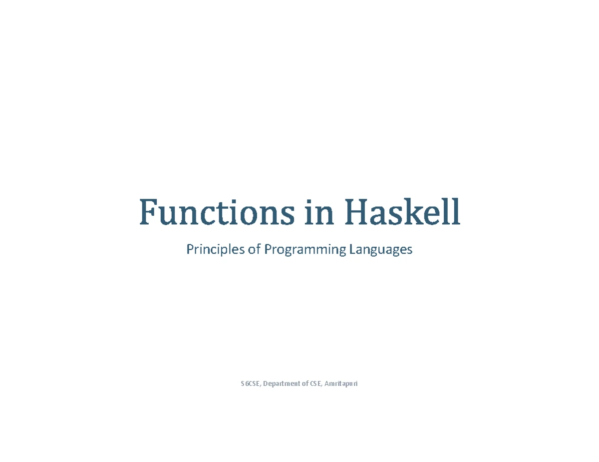 Ch2 - read!! - PROGRAMMING IN HASKELL Chapter 2 - First Steps Glasgow ...
