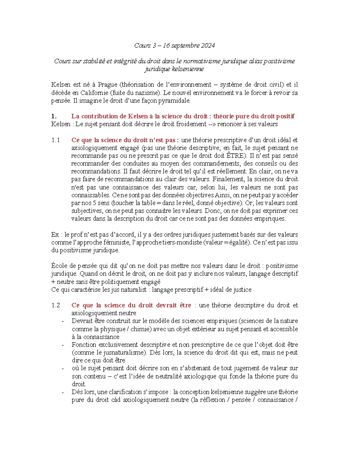 Cours 3 - Théories - Avec prof Guy A.T - Cours 3 – 16 septembre 2024 ...