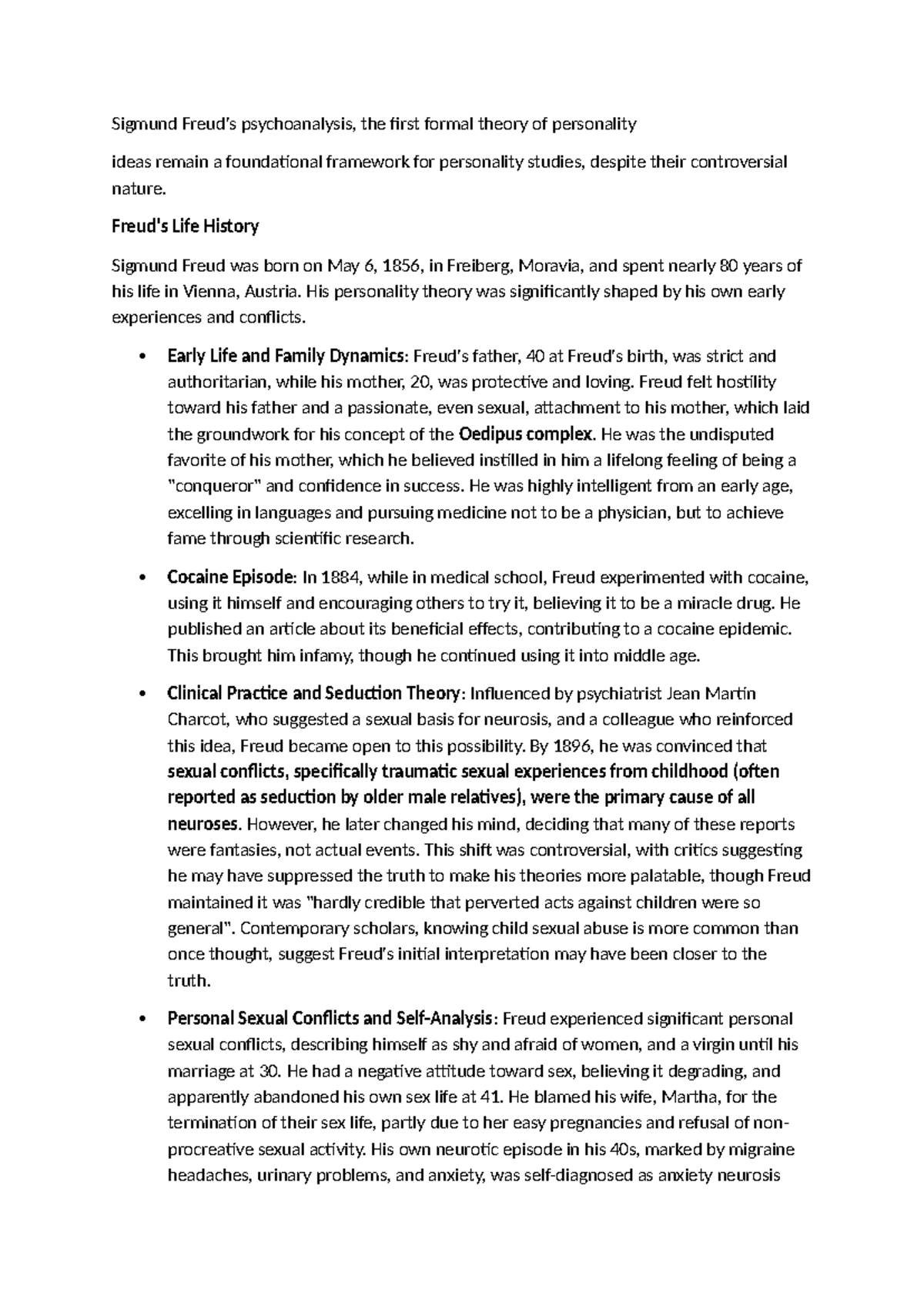 TOP UNIT 2: Freud, Horney, Adler, and Jung's Theories of Personality ...