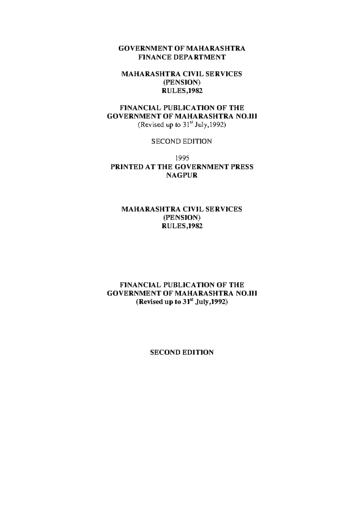 MCS (Pension) Rules, 1982: Comprehensive Guide and Amendments - Studocu