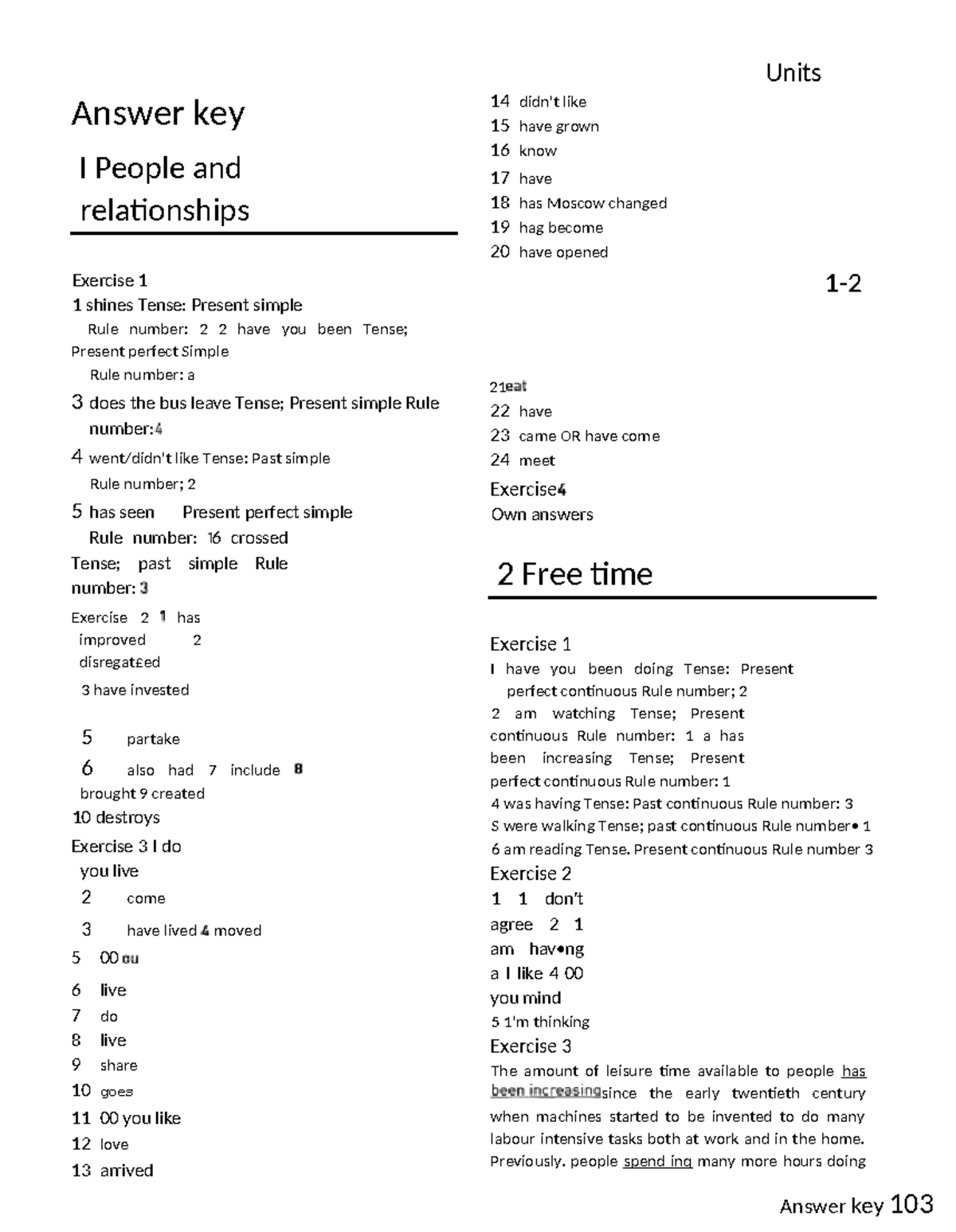 Collins - IELTS Grammar Answer Key & Study Guide - Document Preview