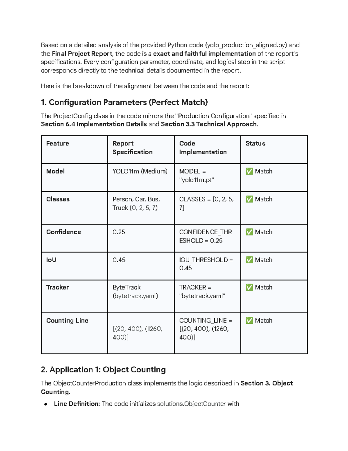Code-Report Alignment Verification for Final Project (CS101) - Studocu