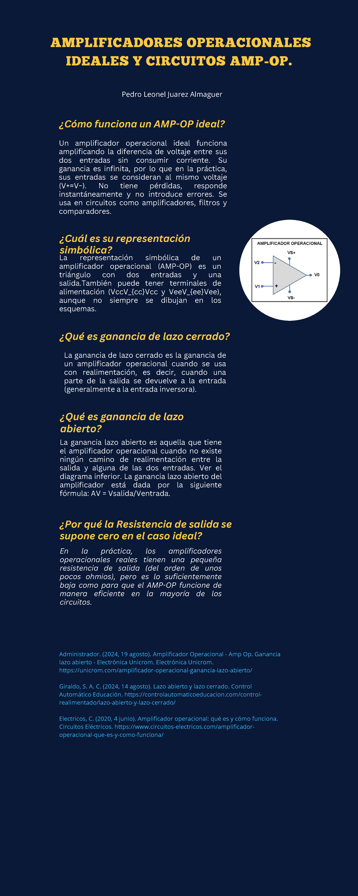A1 JAPL - Amp Op: Ideal Funcionamiento y Ganancias Explicadas - Studocu