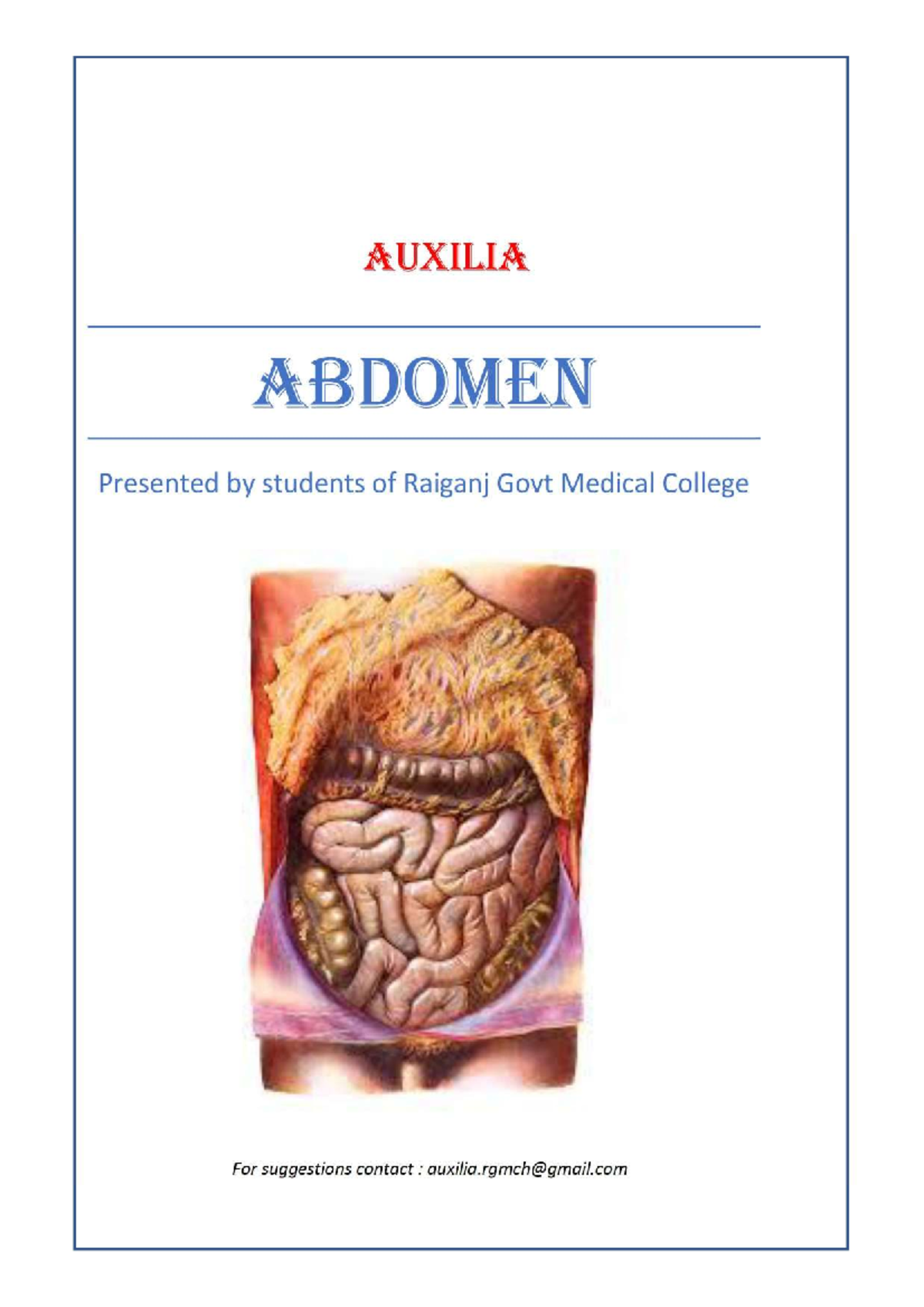 AUXILIA ABDOMEN: Anatomy and Clinical Insights for RGO 01 Students ...