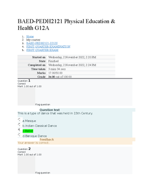 ICT Second Quarter Exam - Question 1 Not yet answered Marked out of 1