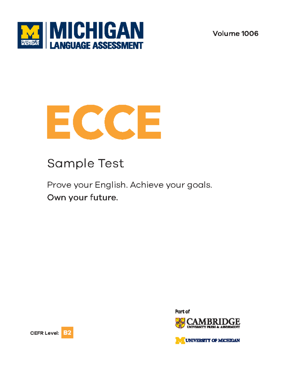 ECCE 1006 Sample Test: Writing, Listening, and Reading Instructions ...