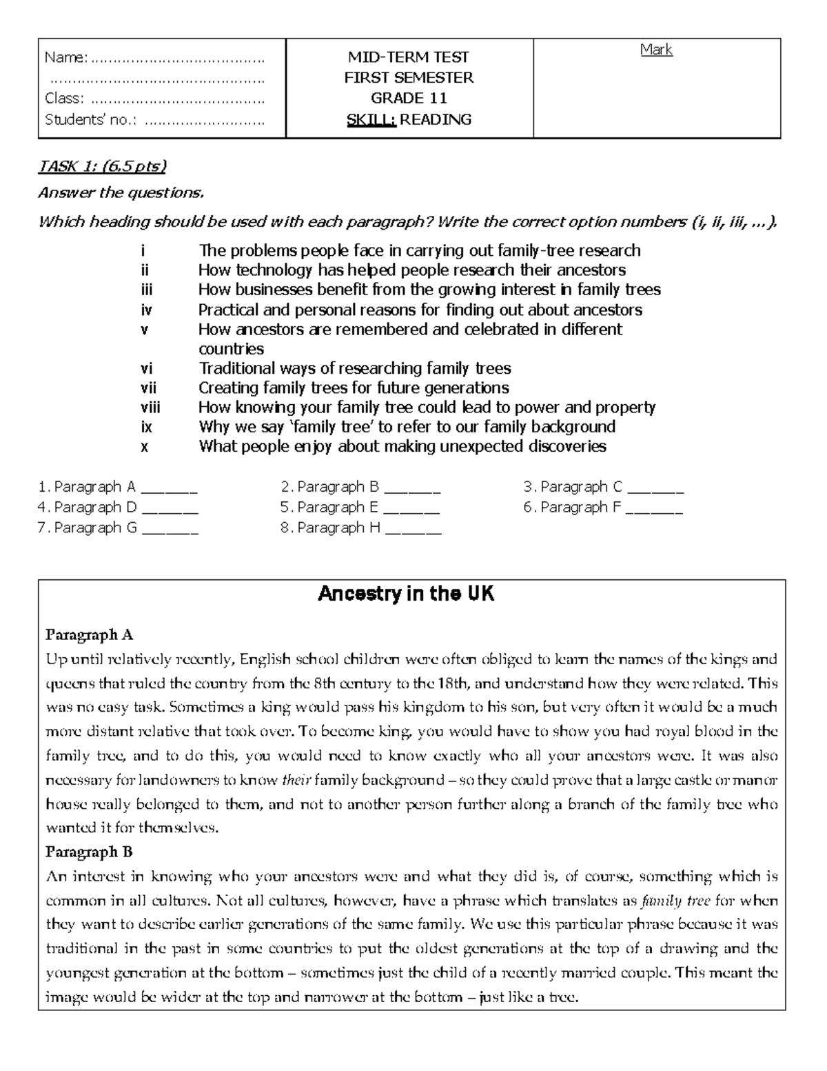 Inbound 8046777848786059047: Mid-Term Test Notes for Reading Skills ...
