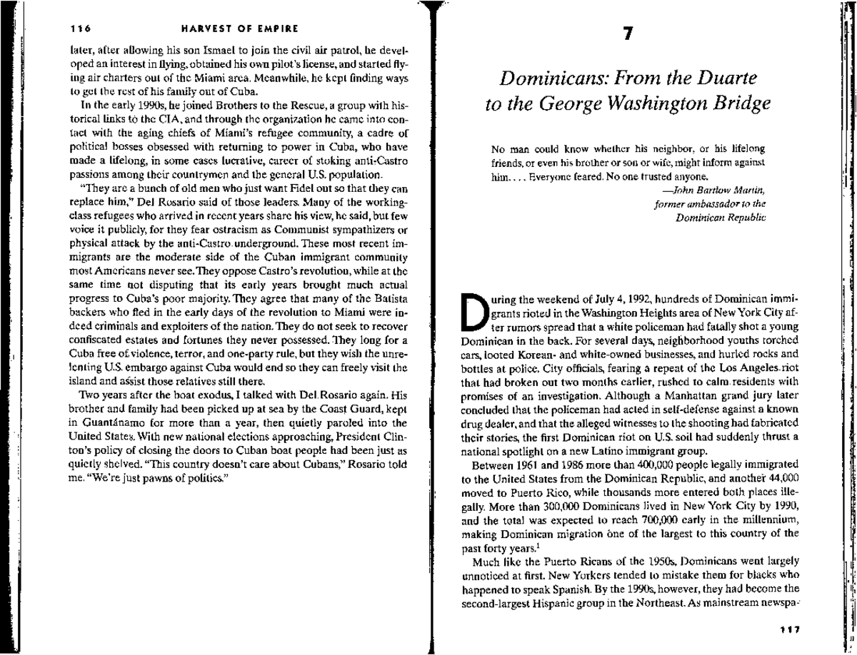 Final Exam Review Notes for Course Code: ABC101 - Dominican Migration ...