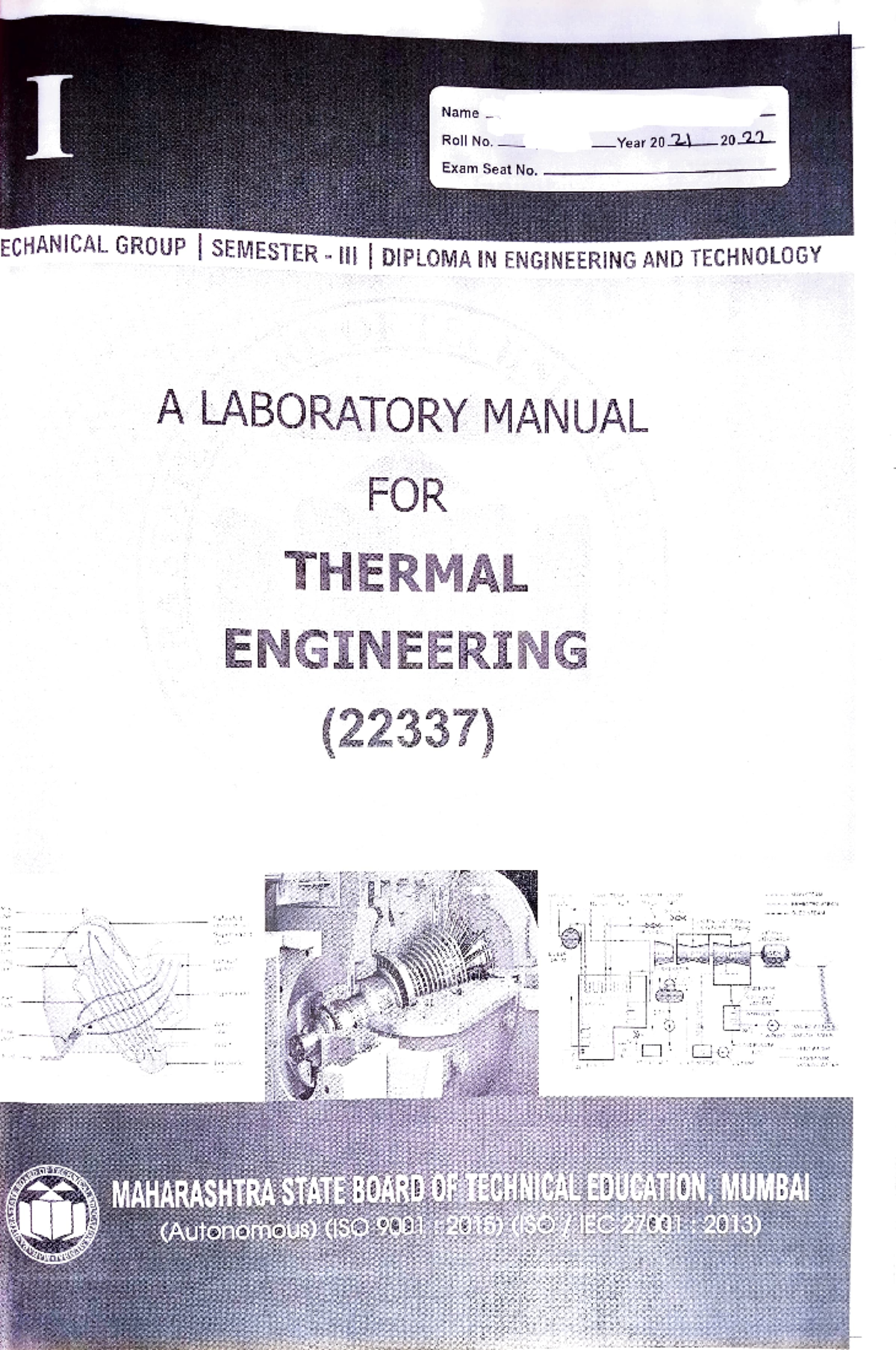 Thermal Engineering Laboratory Manual (TEN-22337) - Practical Guide ...