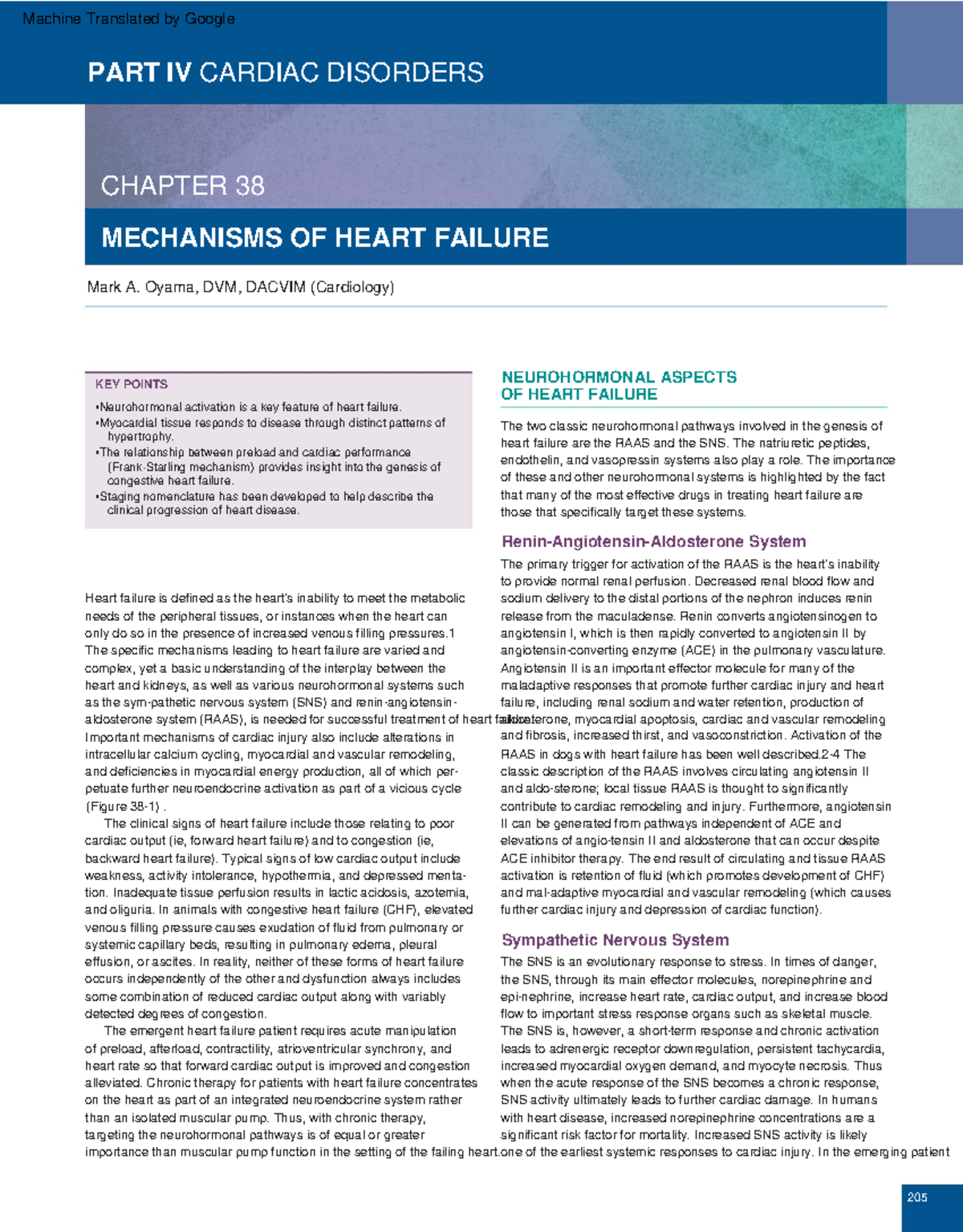 Fisiopatologia falla cardiacas - MECHANISMS OF HEART FAILURE CHAPTER 38 ...