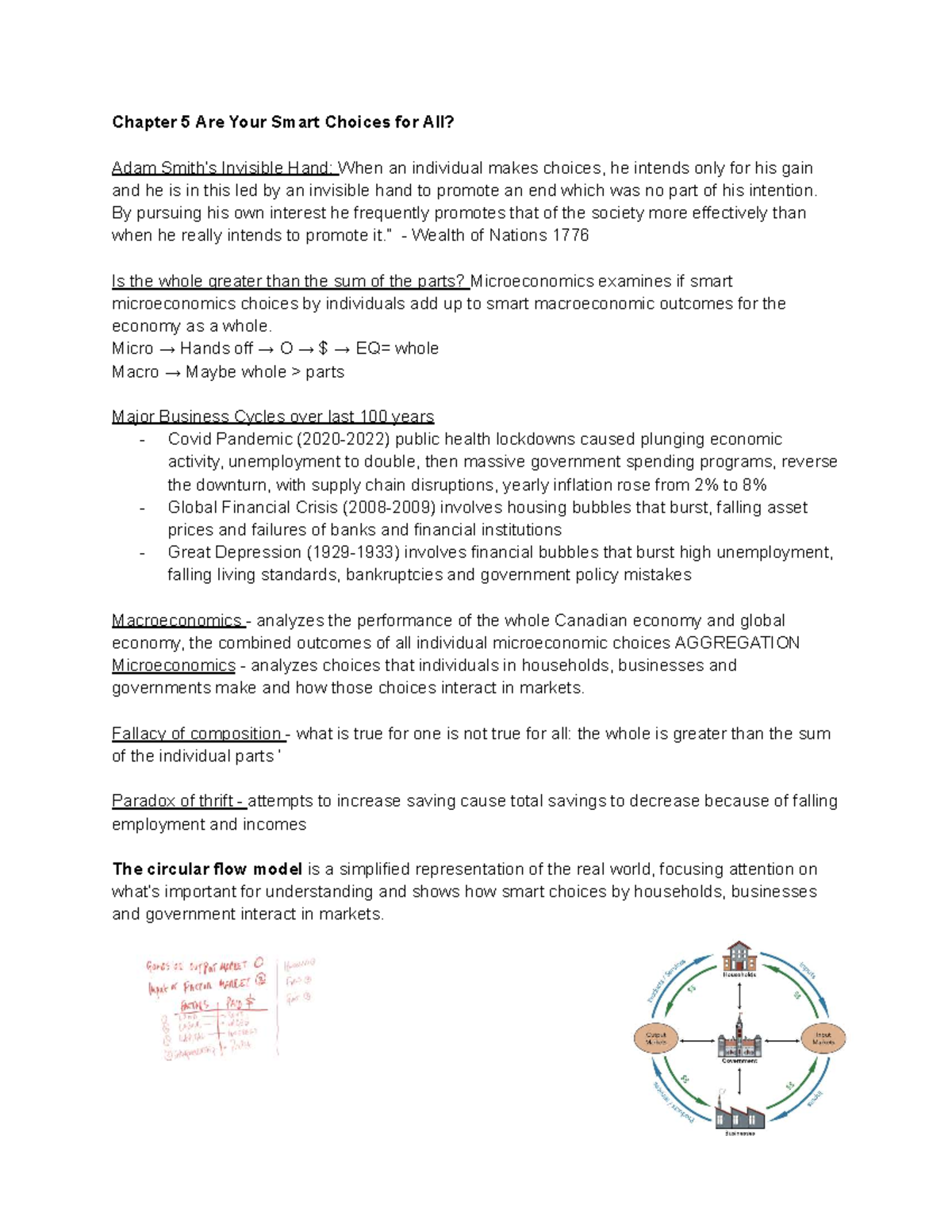 Chapter 5 ECN Notes: Smart Choices in Micro and Macro Economics - Studocu