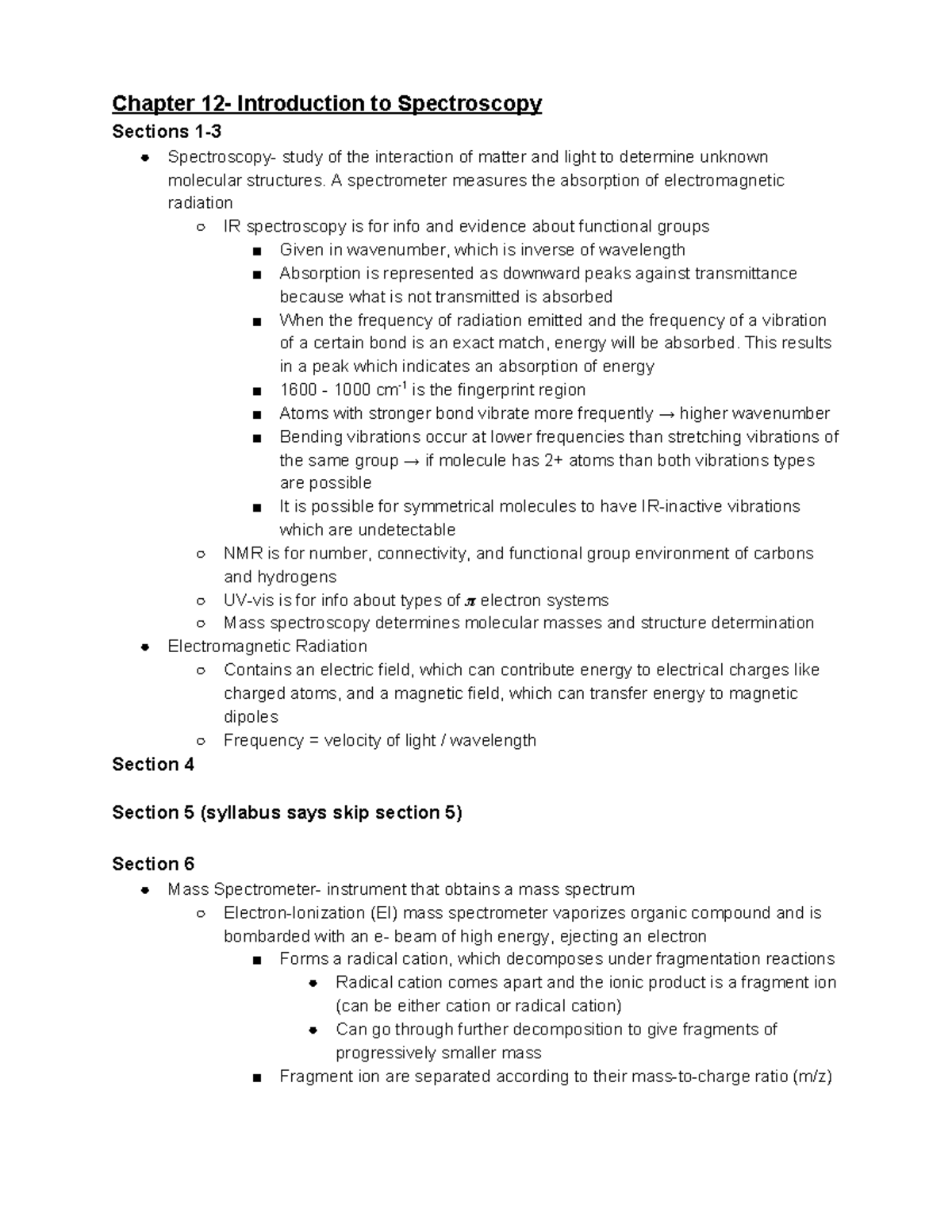 Organic Chemistry 2 Book Notes (ch. 12-23) - Chapter 12- Introduction ...