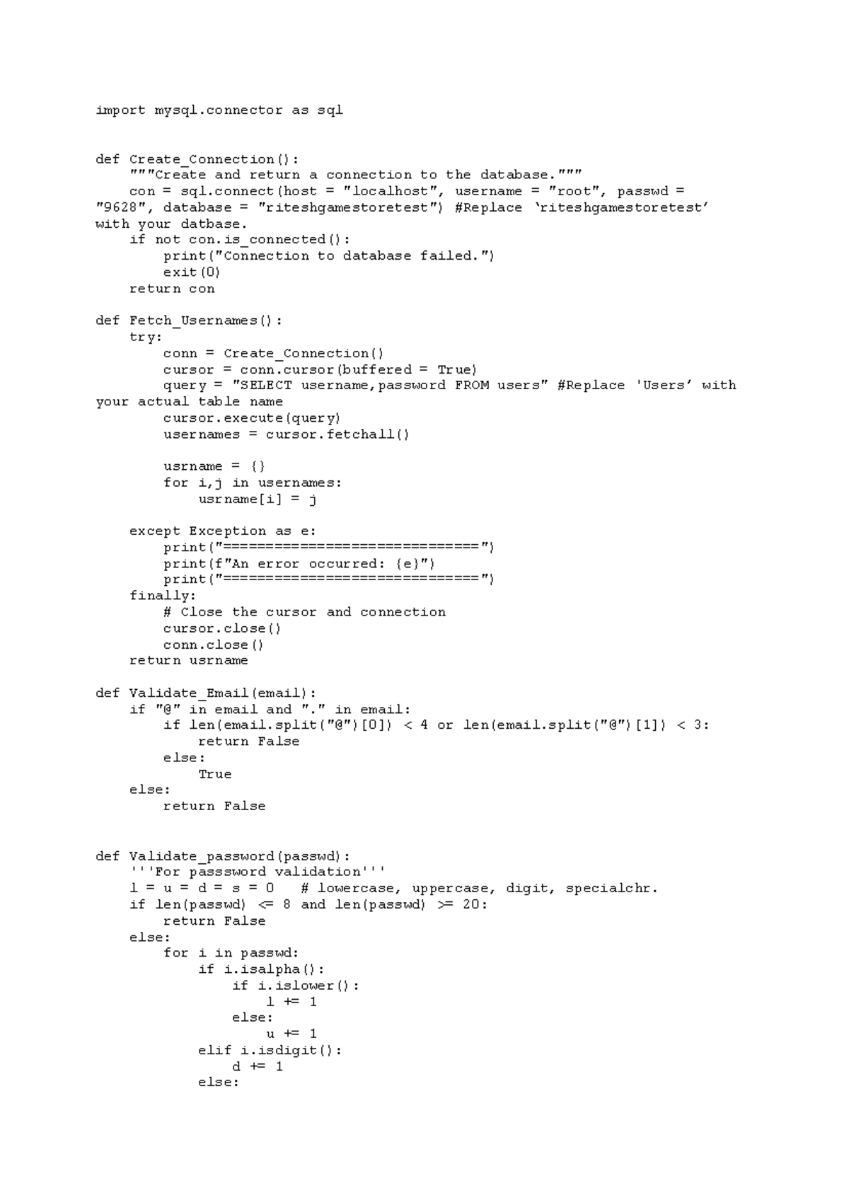 CS101: Sign Up and Login Page Program Using Python & MySQL Database ...