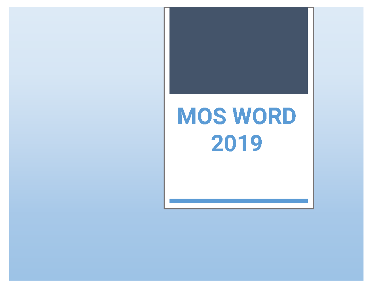 W19-MOS Word Final Exam Workbook & Project Guide - Studocu