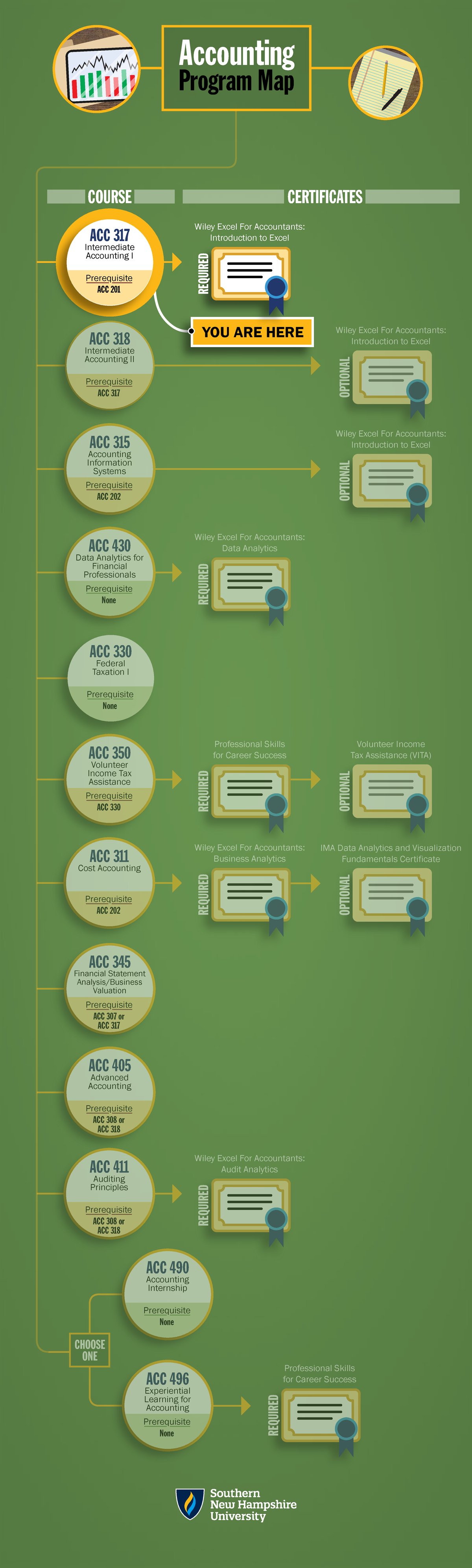 ACC 317 Program Map: Excel for Accountants & Course Prerequisites - Studocu