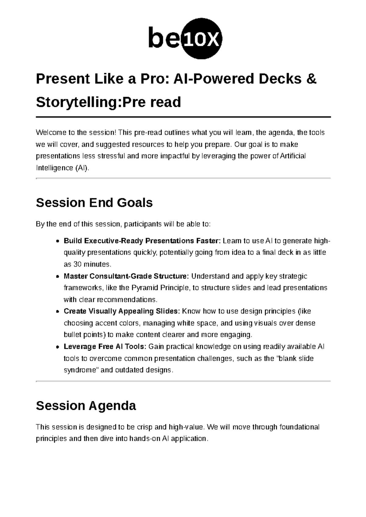 5.A. Pre-Read: AI-Powered Presentation Techniques for Success - Studocu