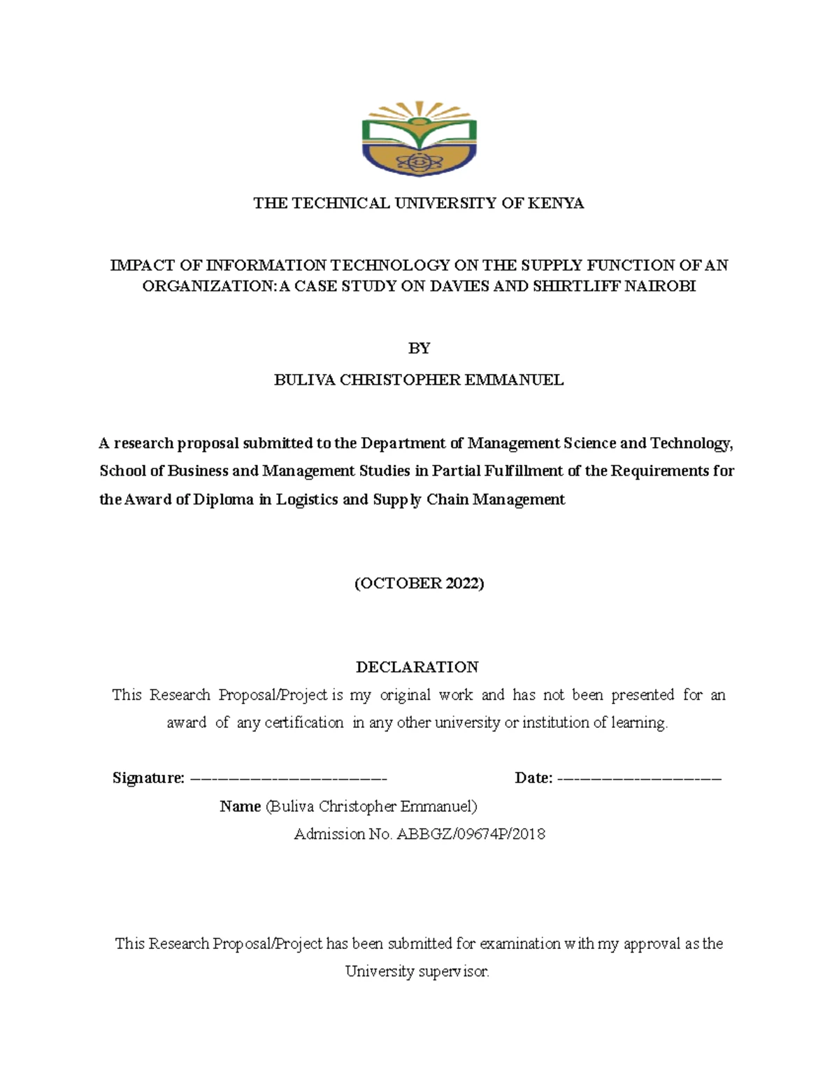 Chapter 1 Introduction to procurement lecture notes+ - CHAPTER 1 ...