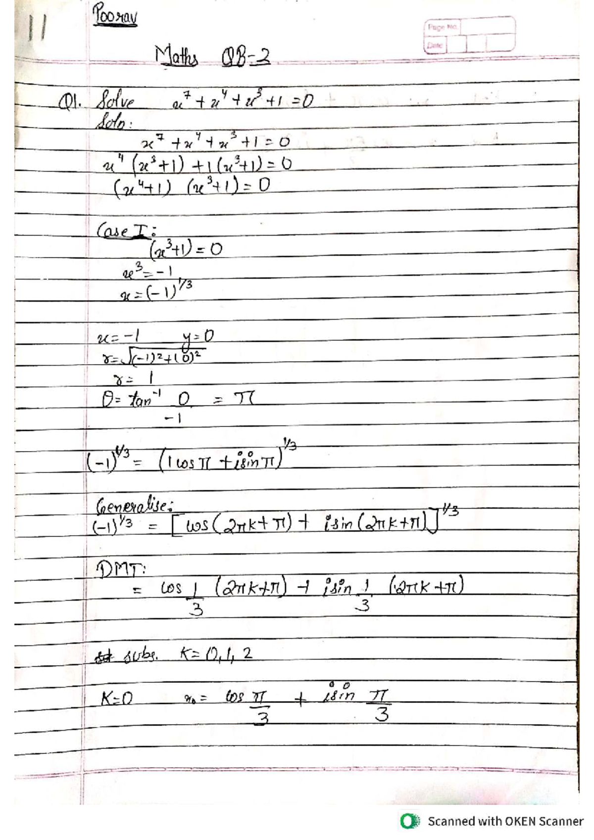 Maths QB2: Solutions to Complex Problems and Equations - Studocu