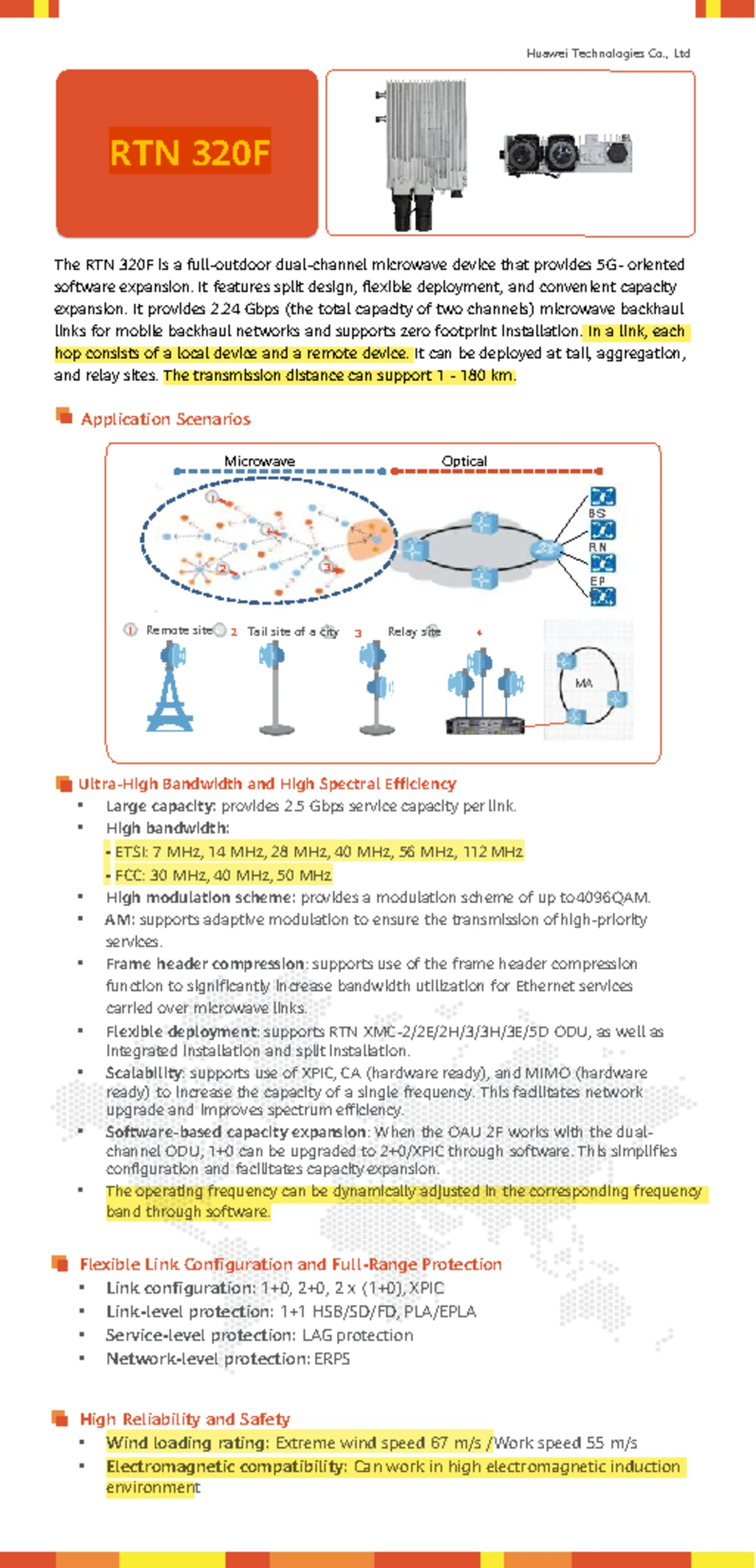 RTN ODU Technical Specifications (Issue 02) - Huawei Technologies - Studocu