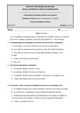 Teste de Avaliação em Higiene e Segurança no Trabalho - Lic. GRH