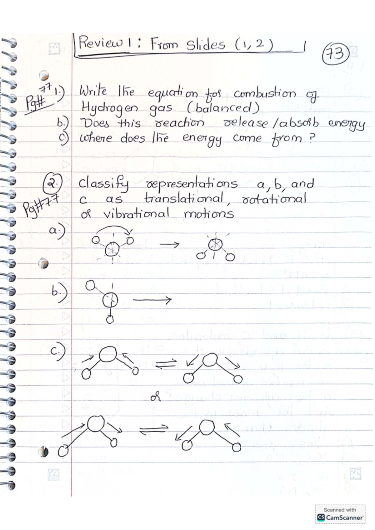 Chem 102 Exam 1 Review: Key Concepts and Notes - Studocu