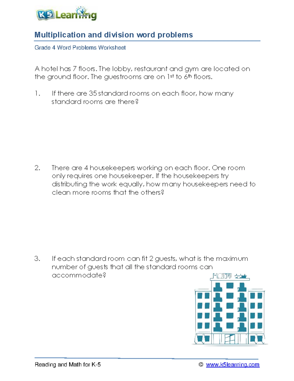 Grade 4 Word Problems: Mixed Multiplication & Division Worksheet - Studocu