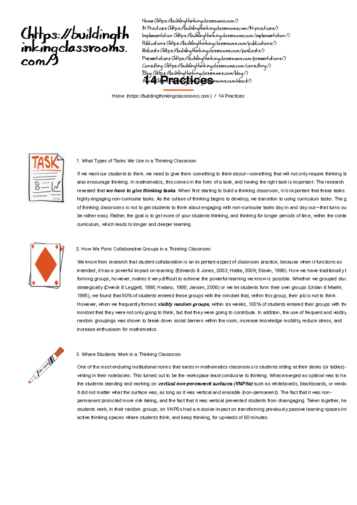 Building Thinking Classrooms: Strategies for Engaging Students ...