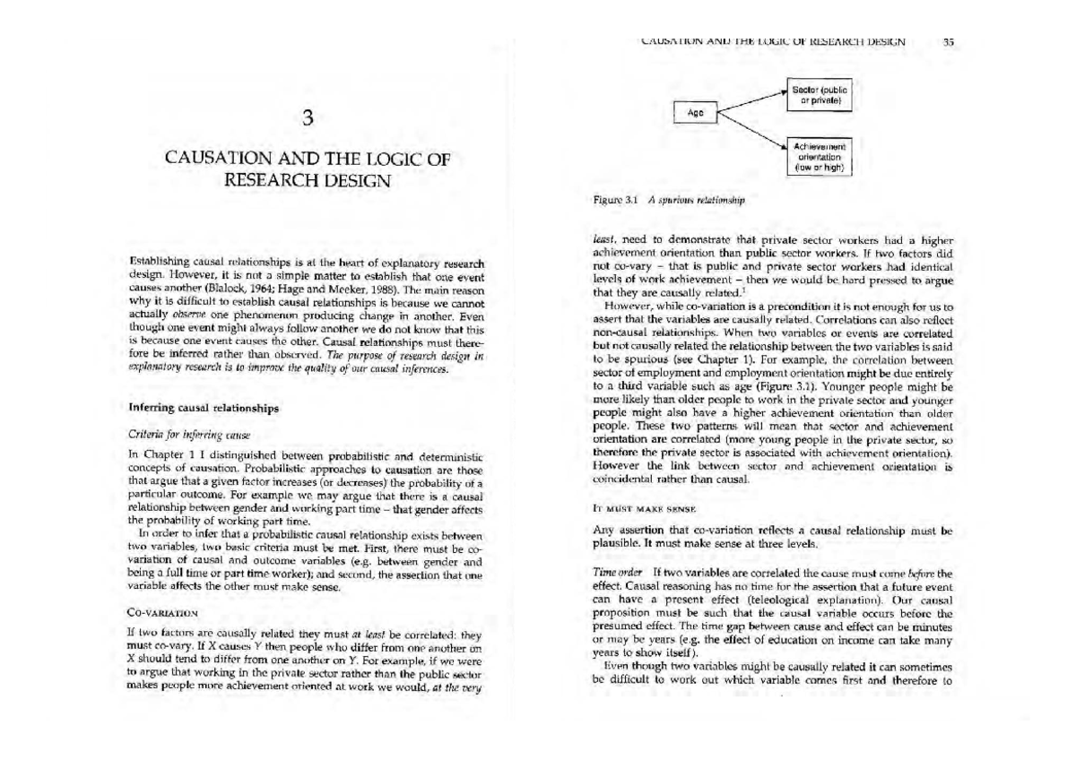CAUSA AND THE LOGIC OF RESEARCH DESIGN: Understanding Causal ...