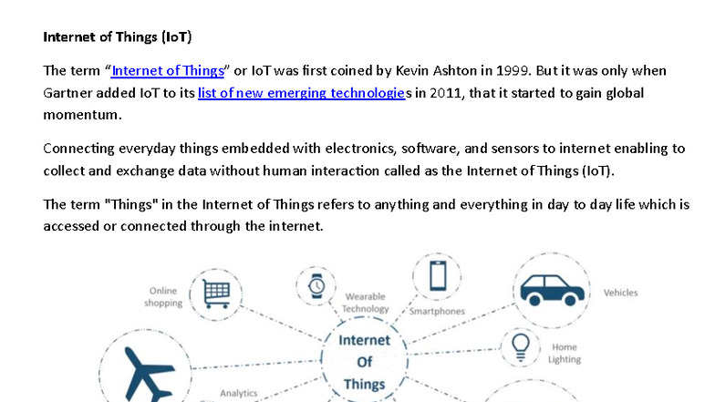 IOT Unit 1: Understanding the Internet of Things (IoT) - Studocu