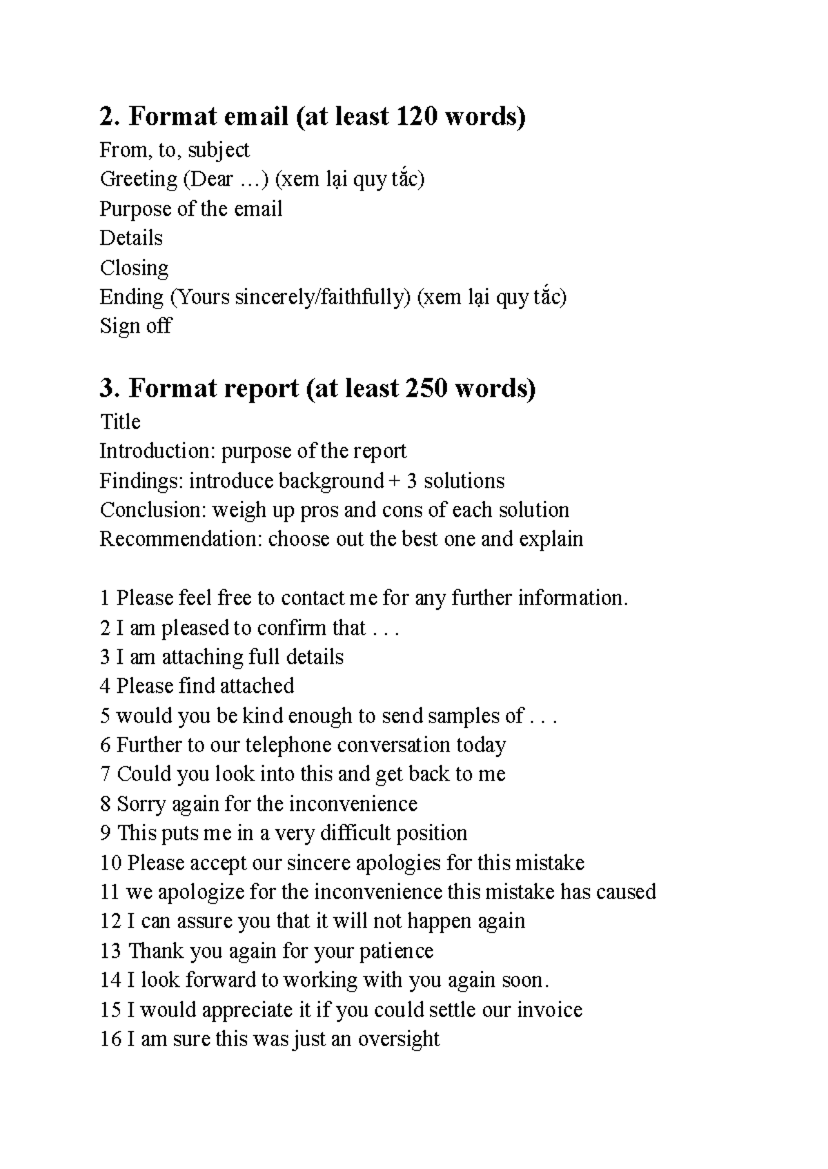 Email and Report Formatting Guidelines for Effective Communication ...