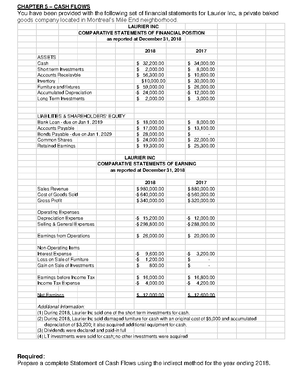 Ch 11 Cash flow statement Teacher Final - CHAPTER 11 STATEMENT OF CASH ...