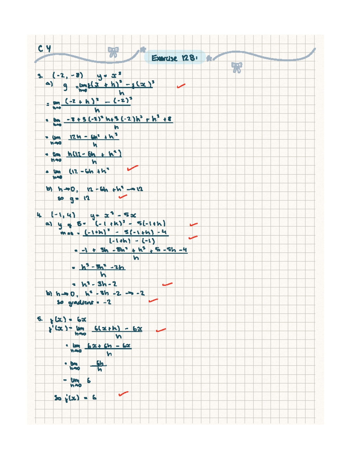 Maths HW: Exercises & Solutions for CY Course Code - Studocu