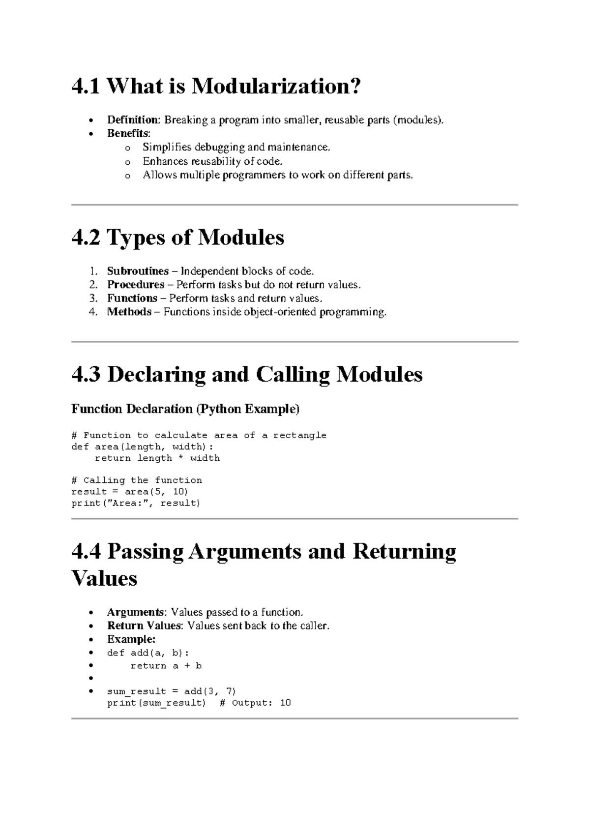 Lecture Notes: Understanding Computer Components & Programming (CS101 ...