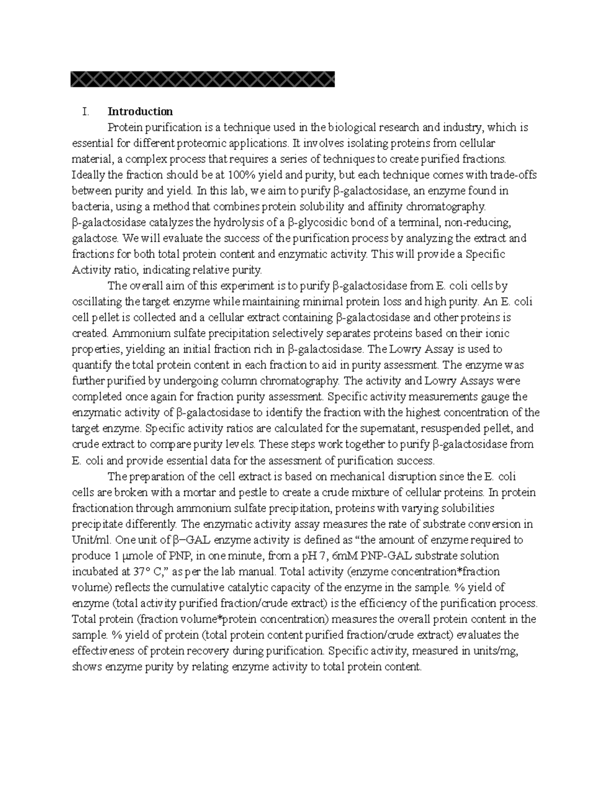 **New Title:** BIOL300 Lab #3: Purification and Characterization ...