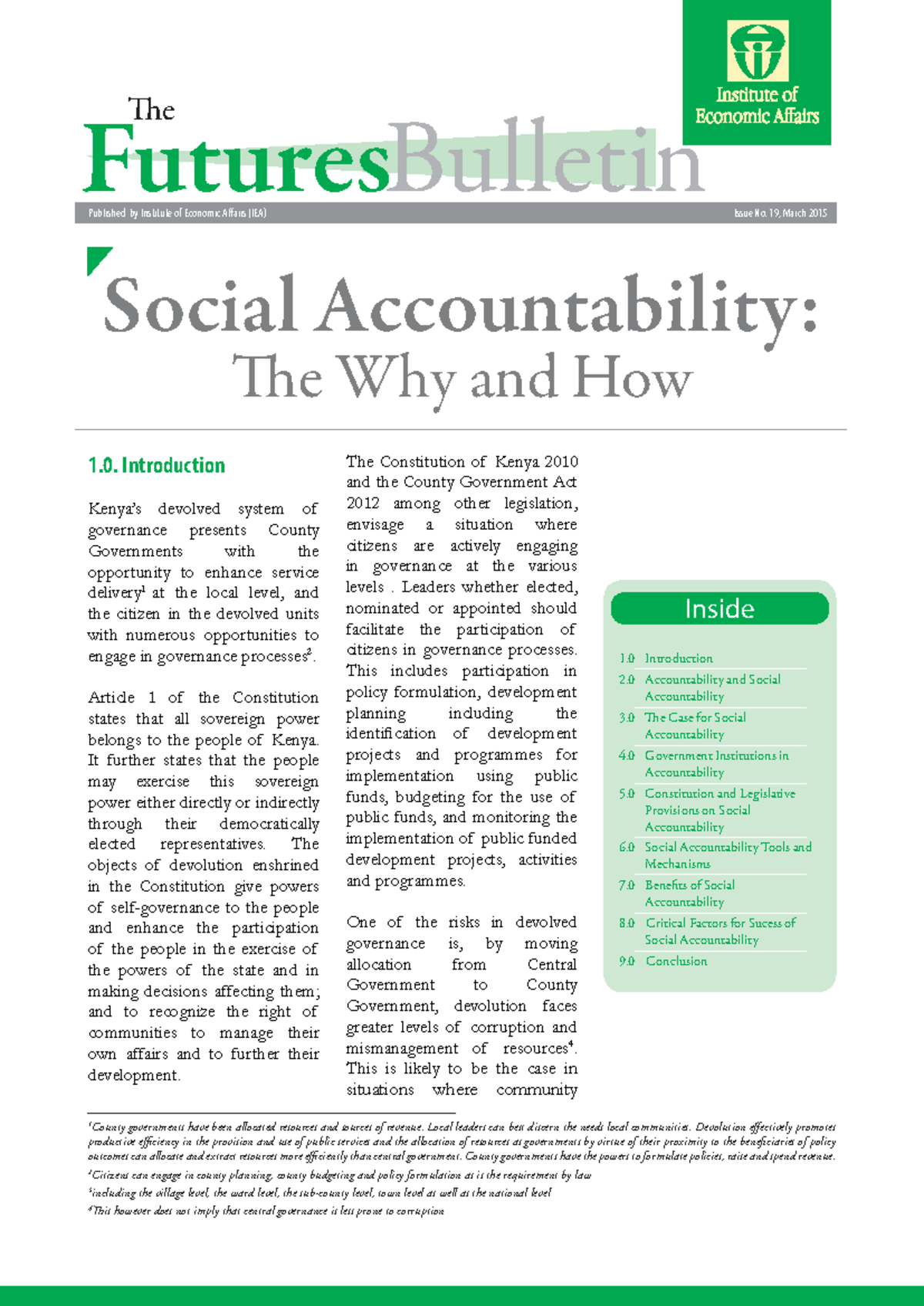 The Importance of Social Accountability in Governance: An Analysis ...