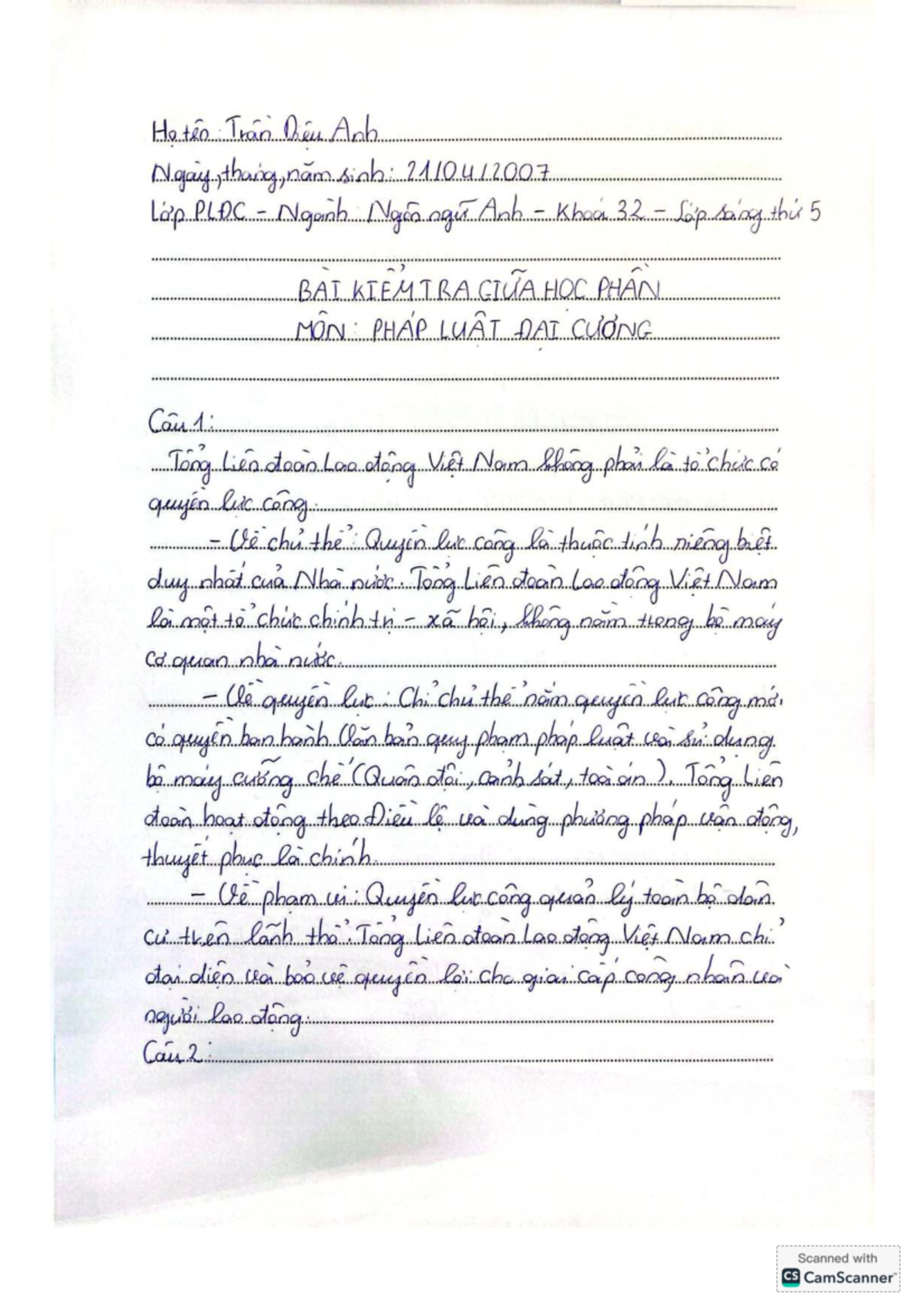 PLDC Midterm Exam - Sample Answers and Reference Solutions - Studocu