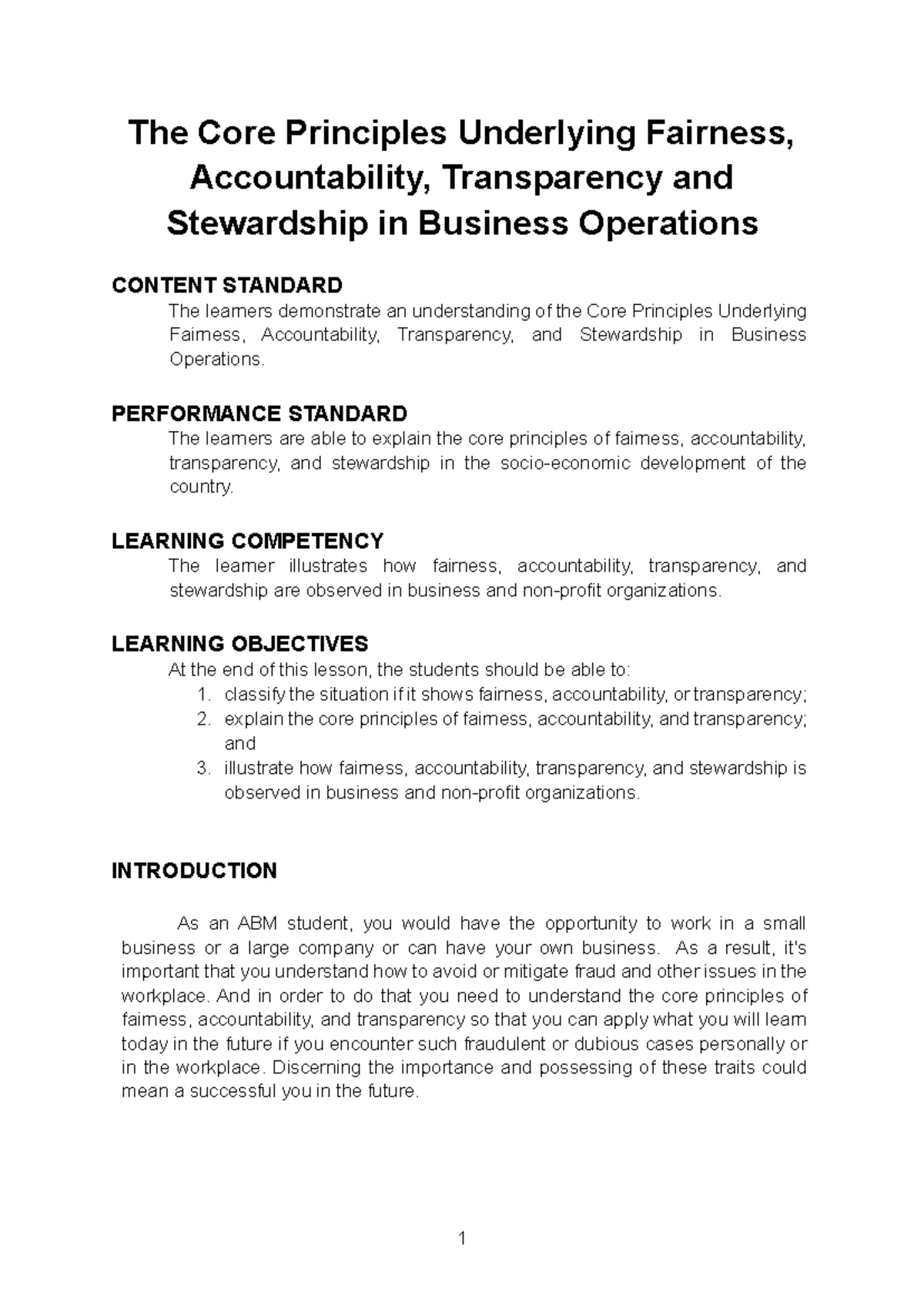 Business Ethics M5: The Role of Belief Systems in Business Practices ...